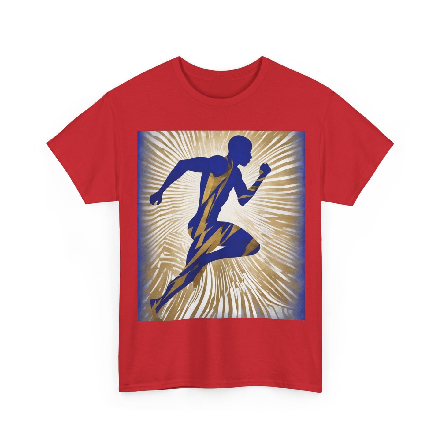 boostlete-field-day-scene-sprinter-motion-paper-0496 — Unisex Heavy Cotton Tee (Gildan 5000)