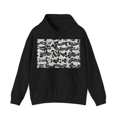 boostlete-rise-grind-pattern-dotted-line-art-0483 — Unisex Heavy Blend Hoodie (G18500)