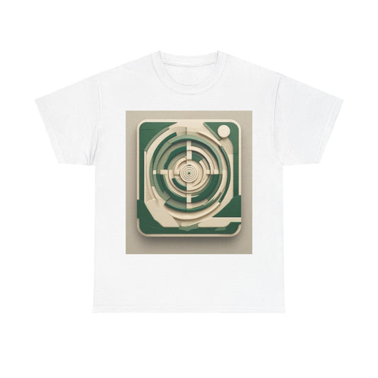 boostlete-mile-by-mile-icon-target-3d-modern-0306 — Unisex Heavy Cotton Tee (Gildan 5000)