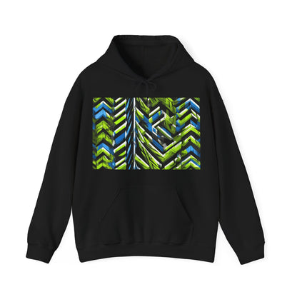 boostlete-rise-grind-pattern-chevron-isometric-0195 — Unisex Heavy Blend Hooded Sweatshirt (Gildan)