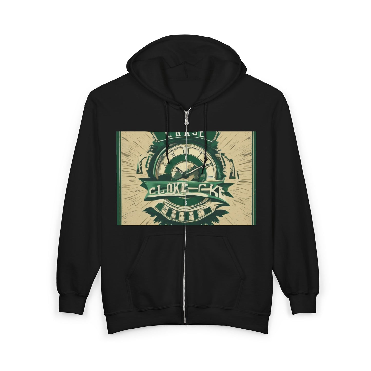 boostlete-mile-by-mile-type-chase-the-clock-banner-athletic-0013 — Unisex Heavy Blend Full-Zip Hooded Sweatshirt