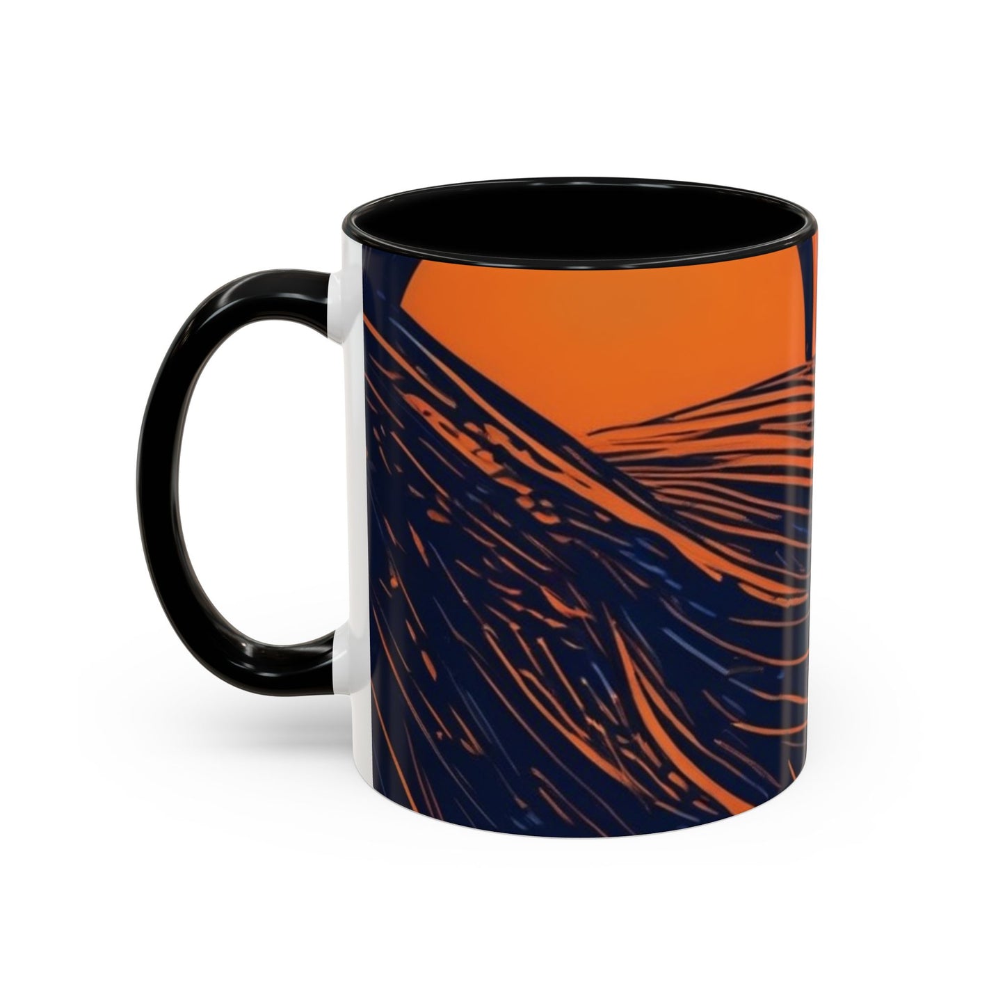 boostlete-rise-grind-icon-sunrise-speed-line-art-0202 — Accent Mug 11oz/15oz