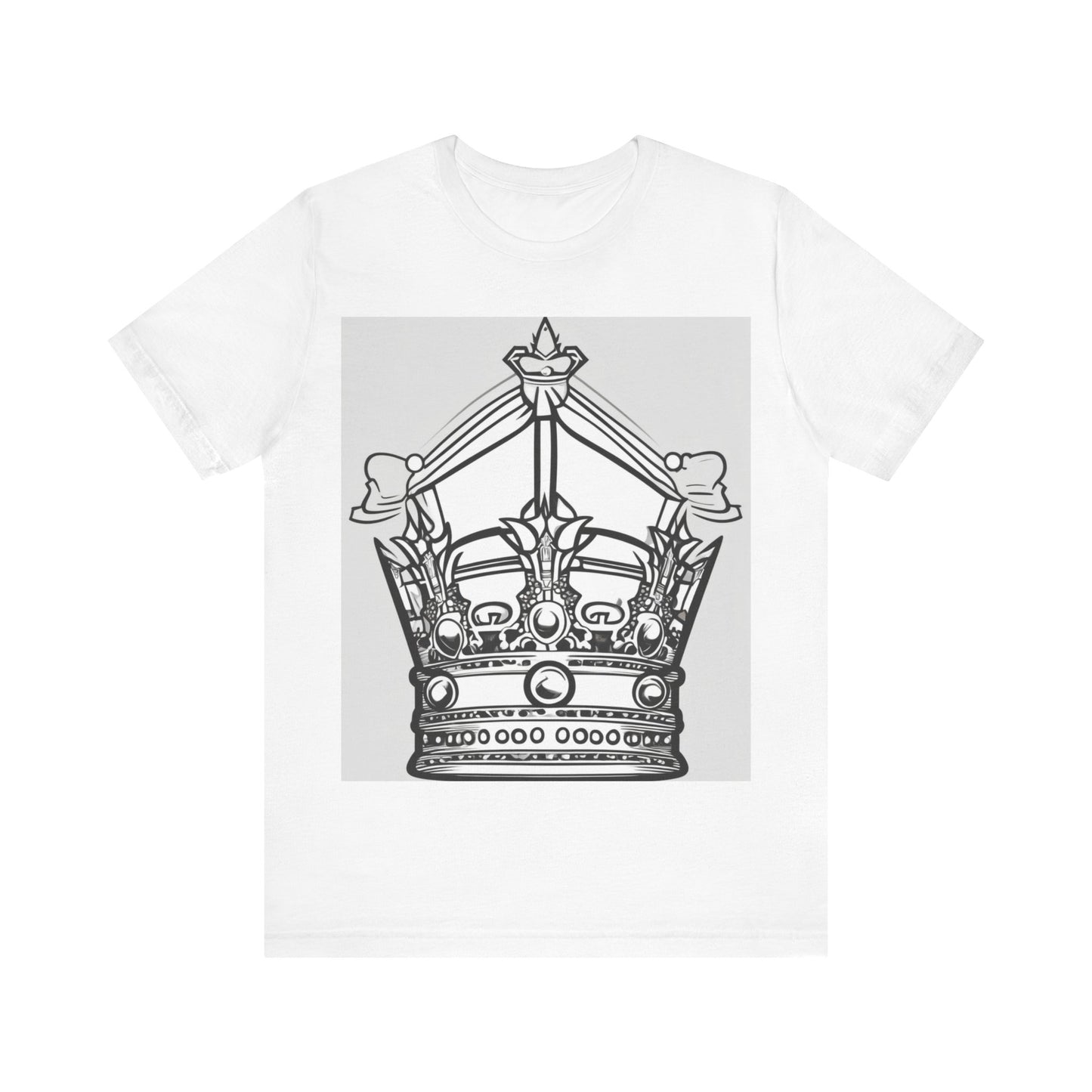 boostlete-quiet-power-icon-crown-outline-badge-0130 — Unisex Jersey Short Sleeve (B+C 3001)