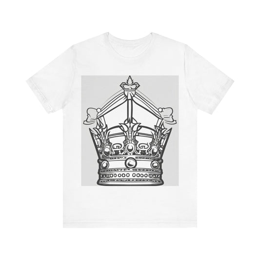 boostlete-quiet-power-icon-crown-outline-badge-0130 — Unisex Jersey Short Sleeve (B+C 3001)