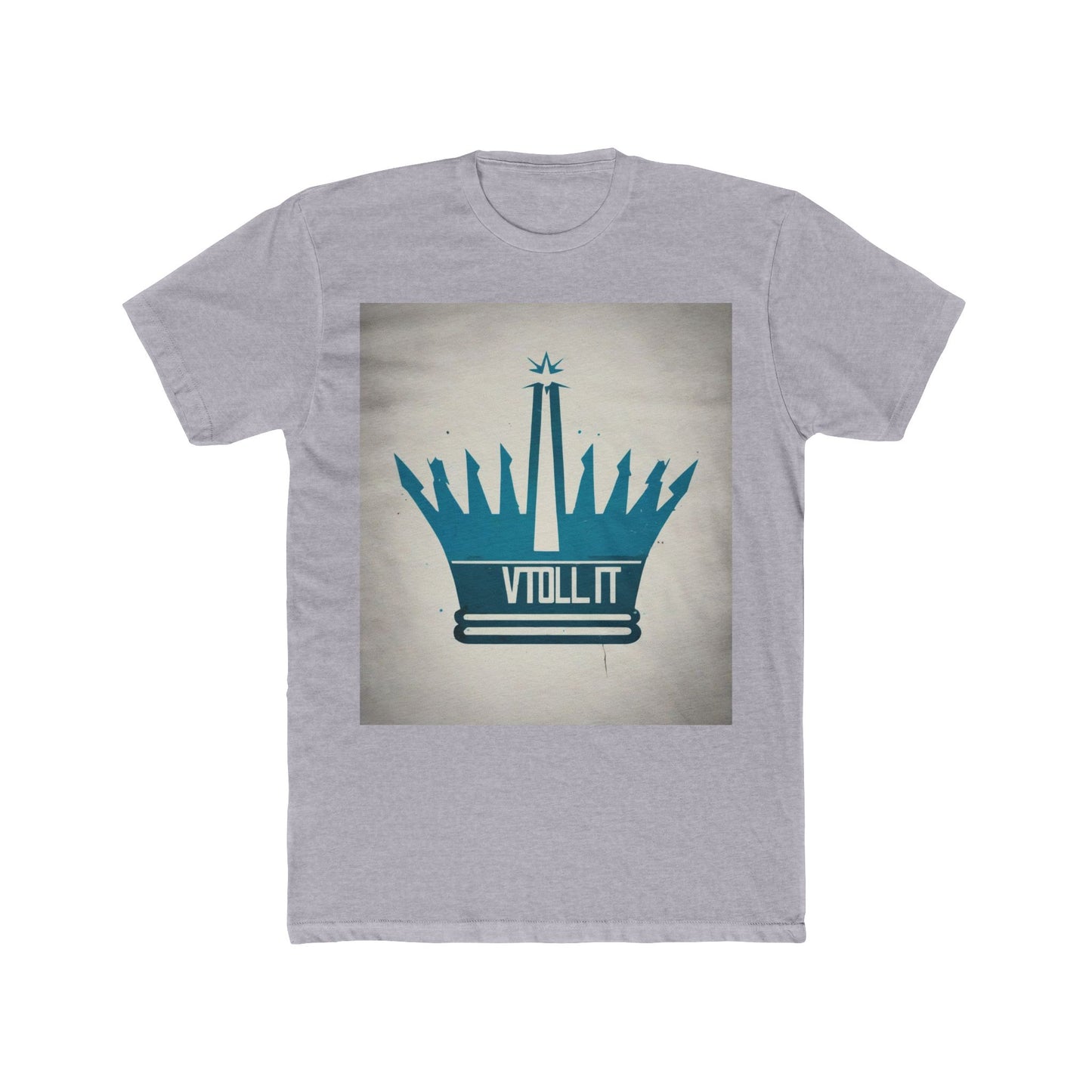 boostlete-am-crew-icon-crown-matte-industrial-0058 — Unisex Cotton Crew Tee (NL 3600)