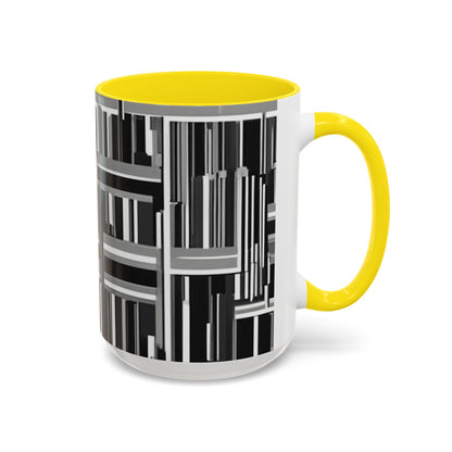 boostlete-recovery-progress-pattern-barcode-isometric-1023 — Accent Mug 11/15oz