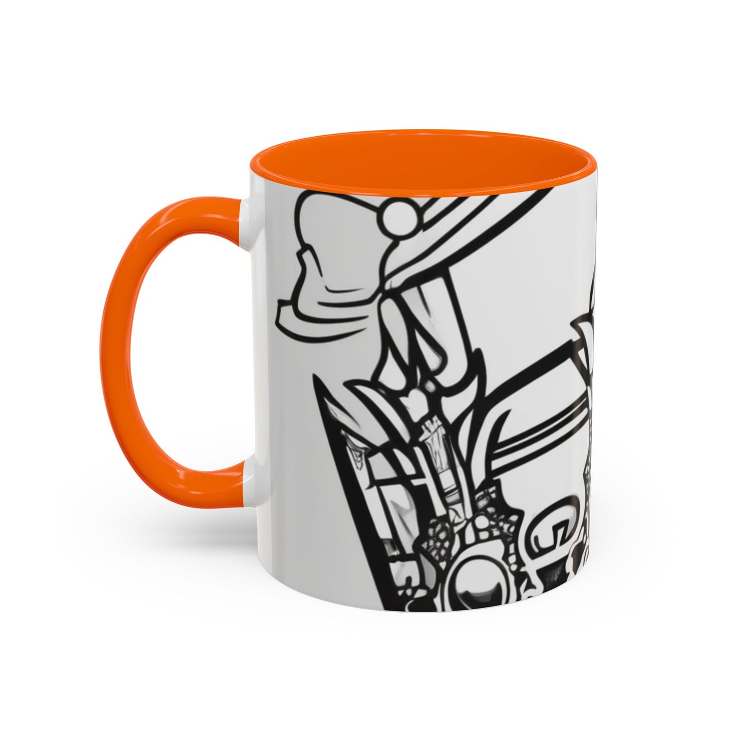 boostlete-quiet-power-icon-crown-outline-badge-0130 — Accent Mug 11oz/15oz