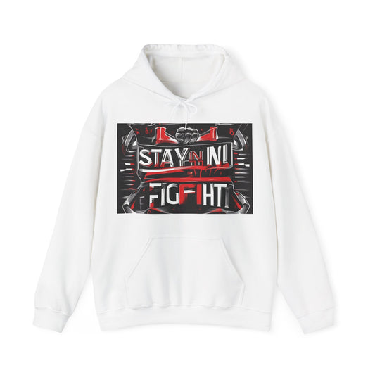 boostlete-rise-grind-type-stay-in-the-fight-banner-retro-1441 — Unisex Heavy Blend Hoodie (G18500)