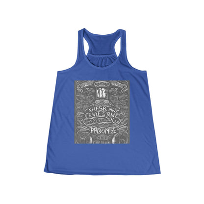 boostlete-boost-mode-type-keep-the-promise-big-monoline-0049 — Women's Flowy Racerback Tank (B+C 8800)