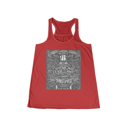 boostlete-boost-mode-type-keep-the-promise-big-monoline-0049 — Women's Flowy Racerback Tank (B+C 8800)