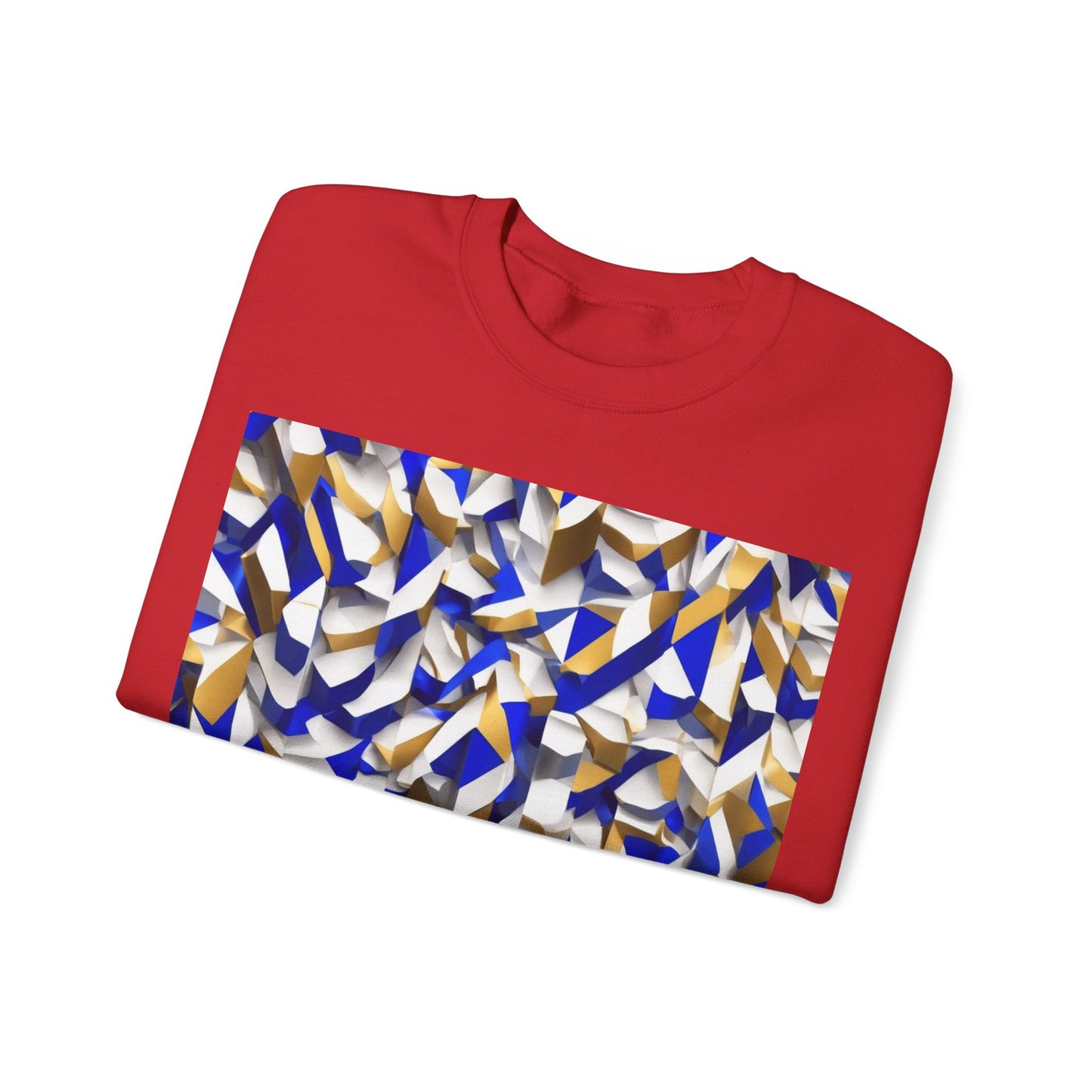 boostlete-boost-mode-type-charge-ahead-vertical-isometric-0221 — Unisex Heavy Blend Crewneck Sweatshirt (Gildan)