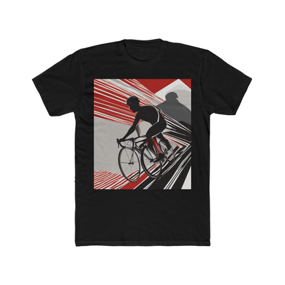 boostlete-boost-mode-scene-cyclist-speed-geometric-0208 — Unisex Cotton Crew Tee (NL 3600)