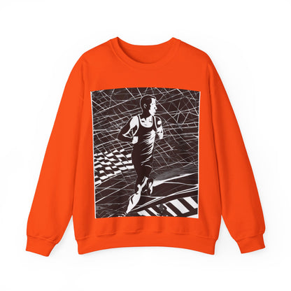 boostlete-headspace-scene-marathoner-speed-geometric-0816 — Unisex Heavy Blend Crewneck (G18000)