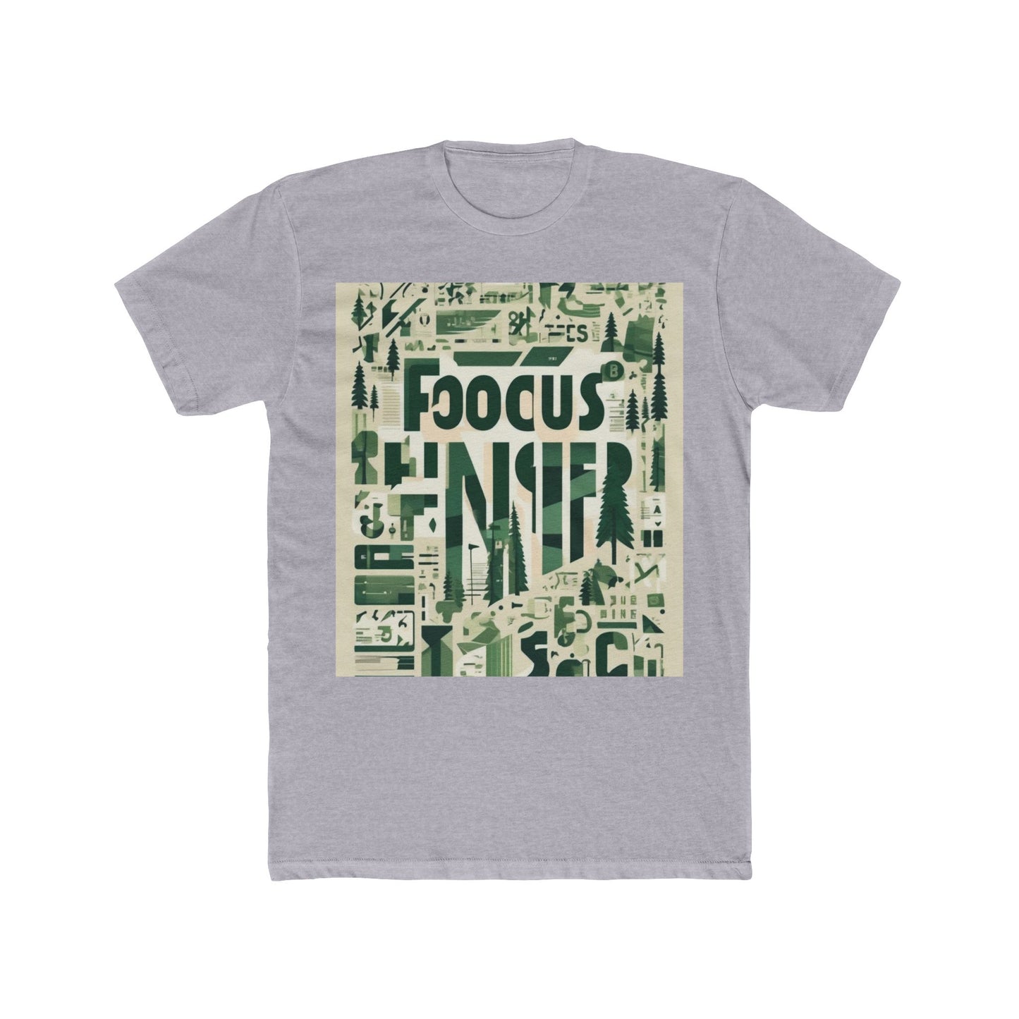 boostlete-boost-mode-type-focus-finish-banner-modern-0113 — Unisex Cotton Crew Tee (NL 3600)