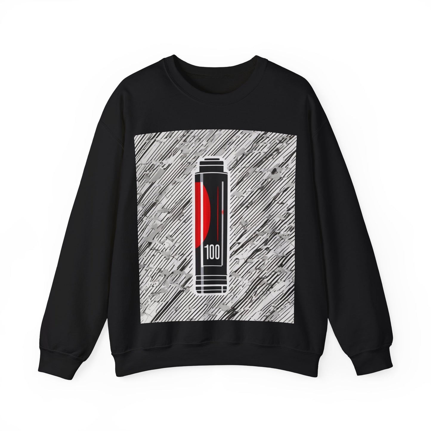 boostlete-rise-grind-icon-battery-motion-badge-0266 — Unisex Heavy Blend Crewneck Sweatshirt (Gildan)