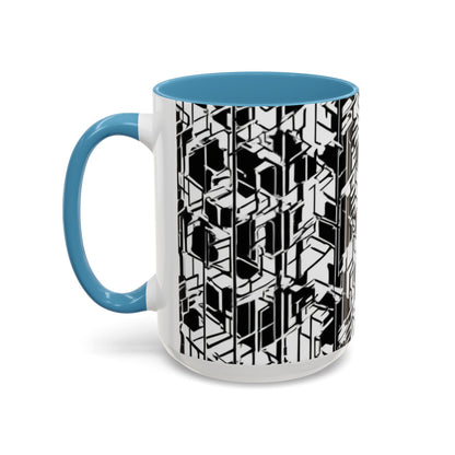 boostlete-field-day-pattern-micro-blueprint-0927 — Accent Mug 11/15oz