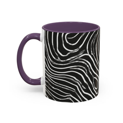 boostlete-field-day-pattern-topographic-badge-0307 — Accent Mug 11oz/15oz