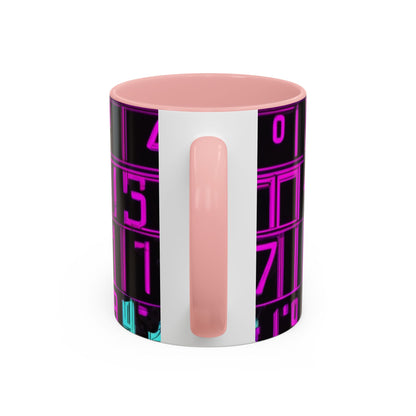 boostlete-iron-intent-pattern-plate-number-retro-0227 — Accent Mug 11oz/15oz