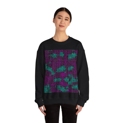 boostlete-boost-mode-pattern-plate-number-monoline-0079 — Unisex Heavy Blend Crewneck Sweatshirt (Gildan)
