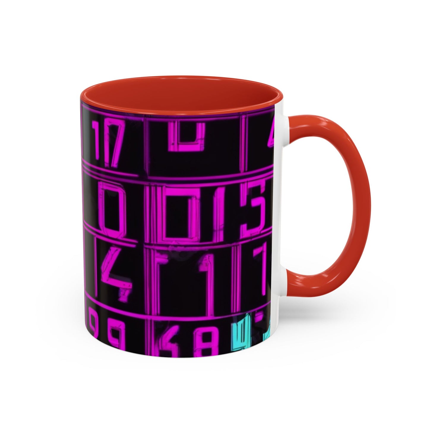 boostlete-iron-intent-pattern-plate-number-retro-0227 — Accent Mug 11oz/15oz