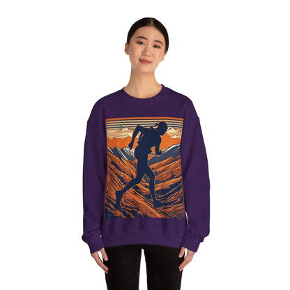 boostlete-iron-intent-scene-trail-3d-retro-0764 — Unisex Heavy Blend Crewneck (G18000)