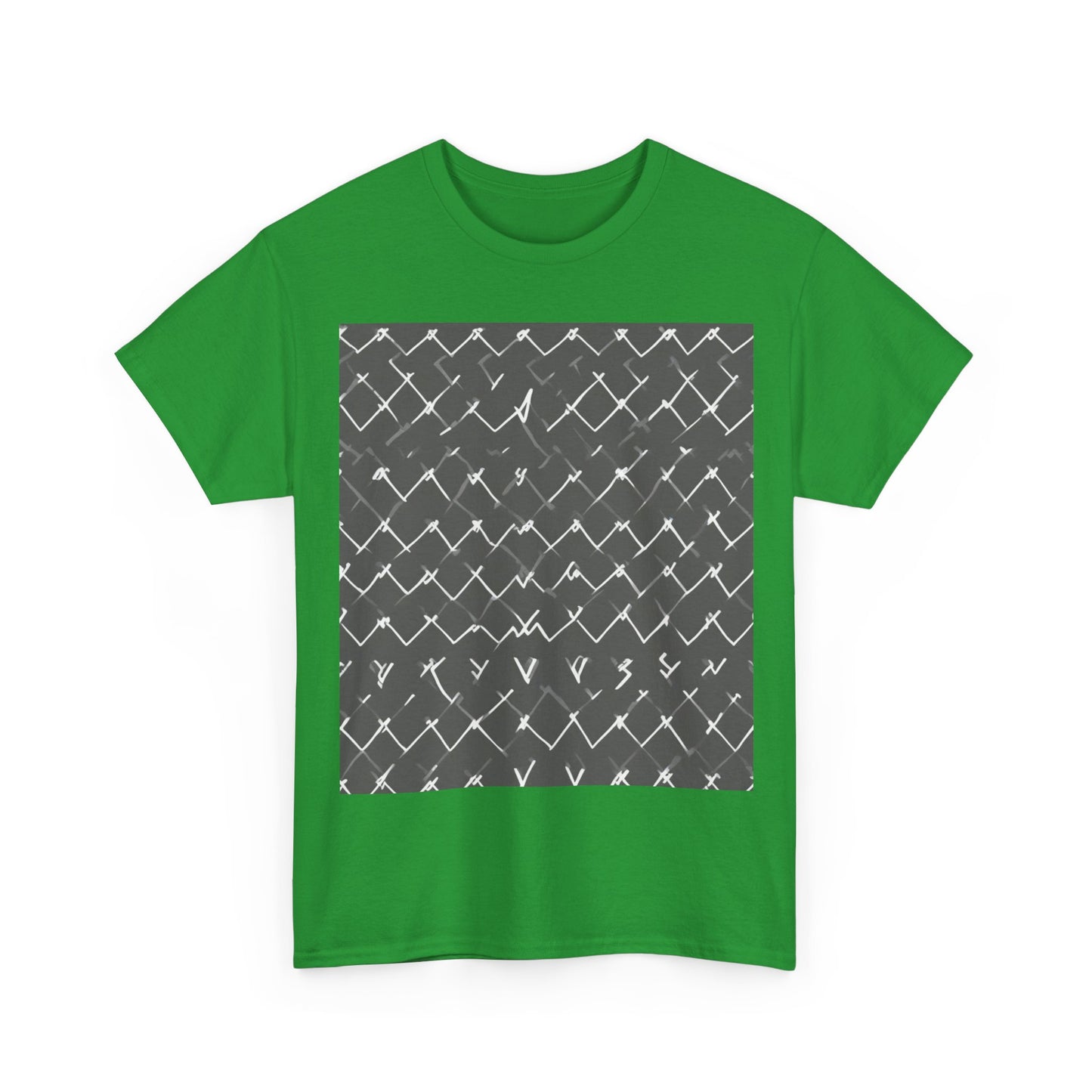 boostlete-am-crew-pattern-ekg-bold-0047 — Unisex Heavy Cotton Tee (Gildan 5000)