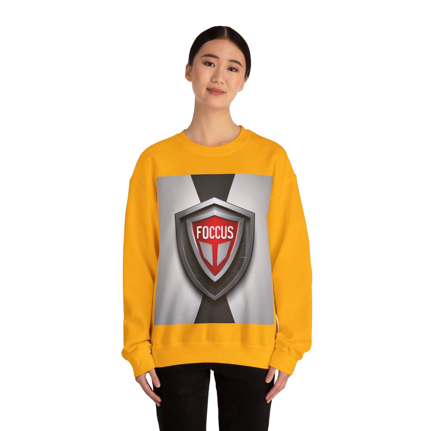 boostlete-mile-by-mile-icon-shield-soft-paper-0114 — Unisex Heavy Blend Crewneck Sweatshirt (Gildan)