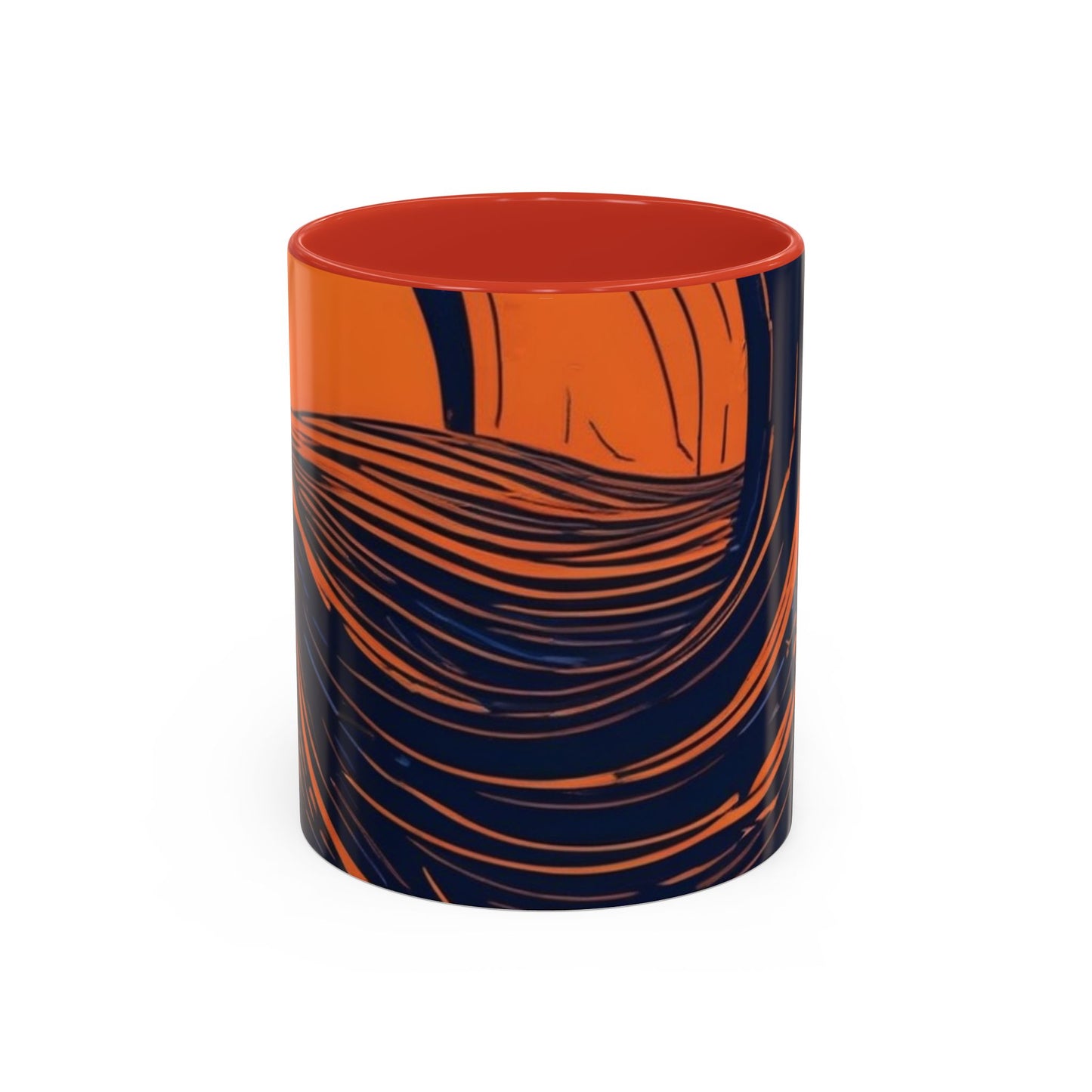 boostlete-rise-grind-icon-sunrise-speed-line-art-0202 — Accent Mug 11oz/15oz