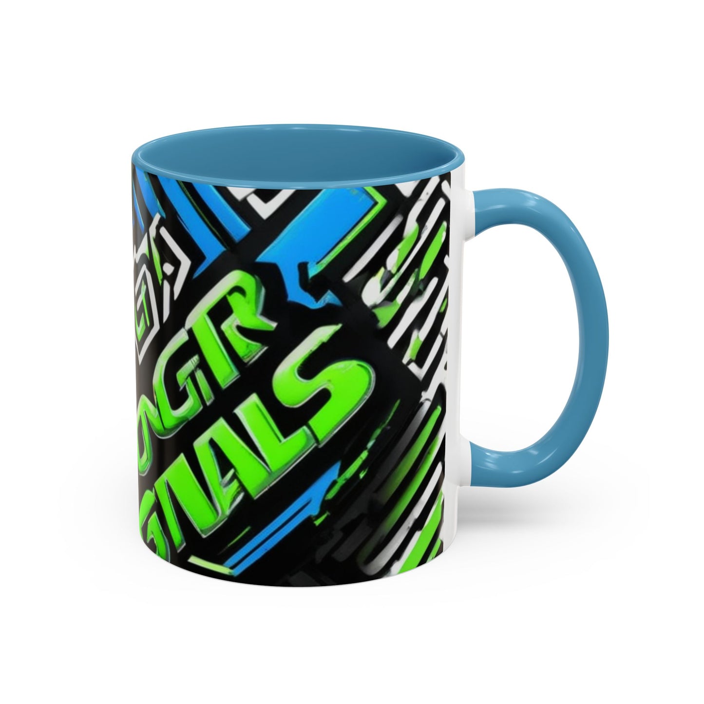 boostlete-am-crew-type-stronger-signals-diagonal-badge-1077 — Accent Mug 11/15oz