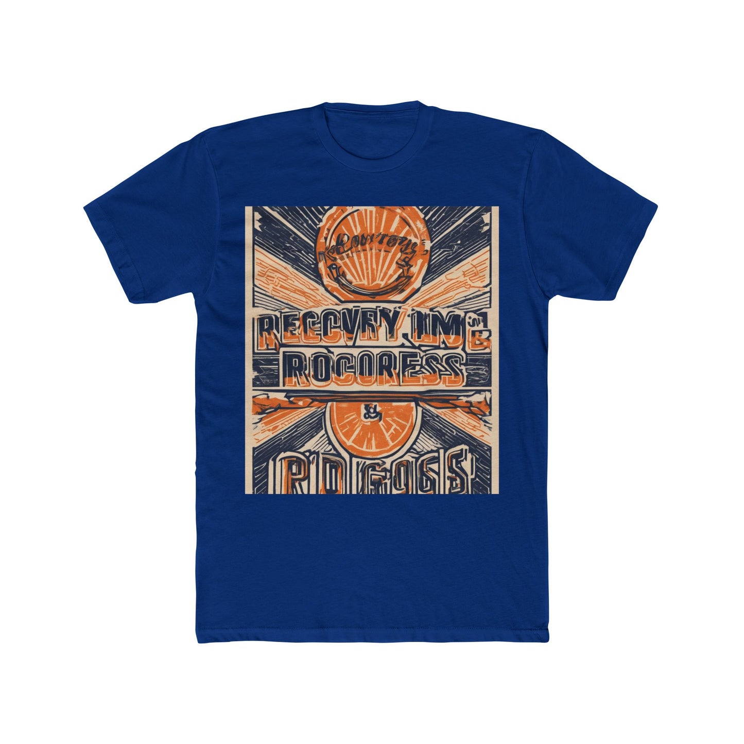 boostlete-boost-mode-type-recovery-progress-outline-over-solid-badge-0161 — Unisex Cotton Crew Tee (NL 3600)