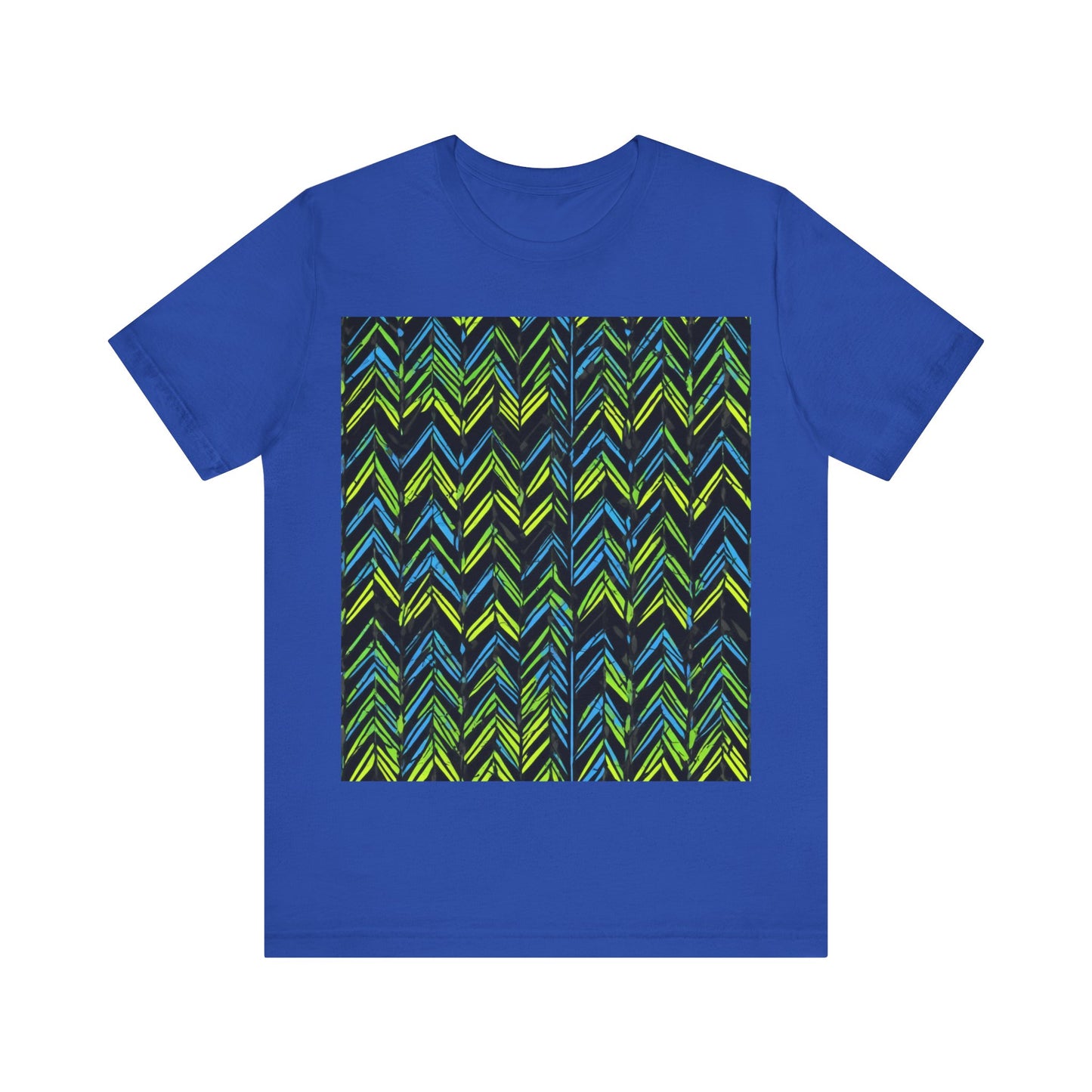 boostlete-mile-by-mile-pattern-chevron-monoline-0051 — Unisex Jersey Short Sleeve (B+C 3001)