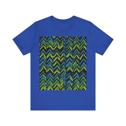 boostlete-mile-by-mile-pattern-chevron-monoline-0051 — Unisex Jersey Short Sleeve (B+C 3001)