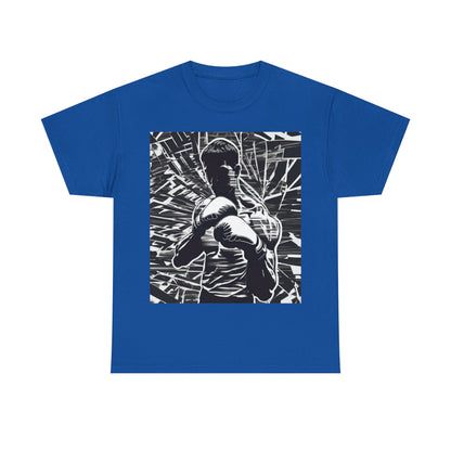 boostlete-boost-mode-scene-boxer-glitch-paper-0084 — Unisex Heavy Cotton Tee (Gildan 5000)