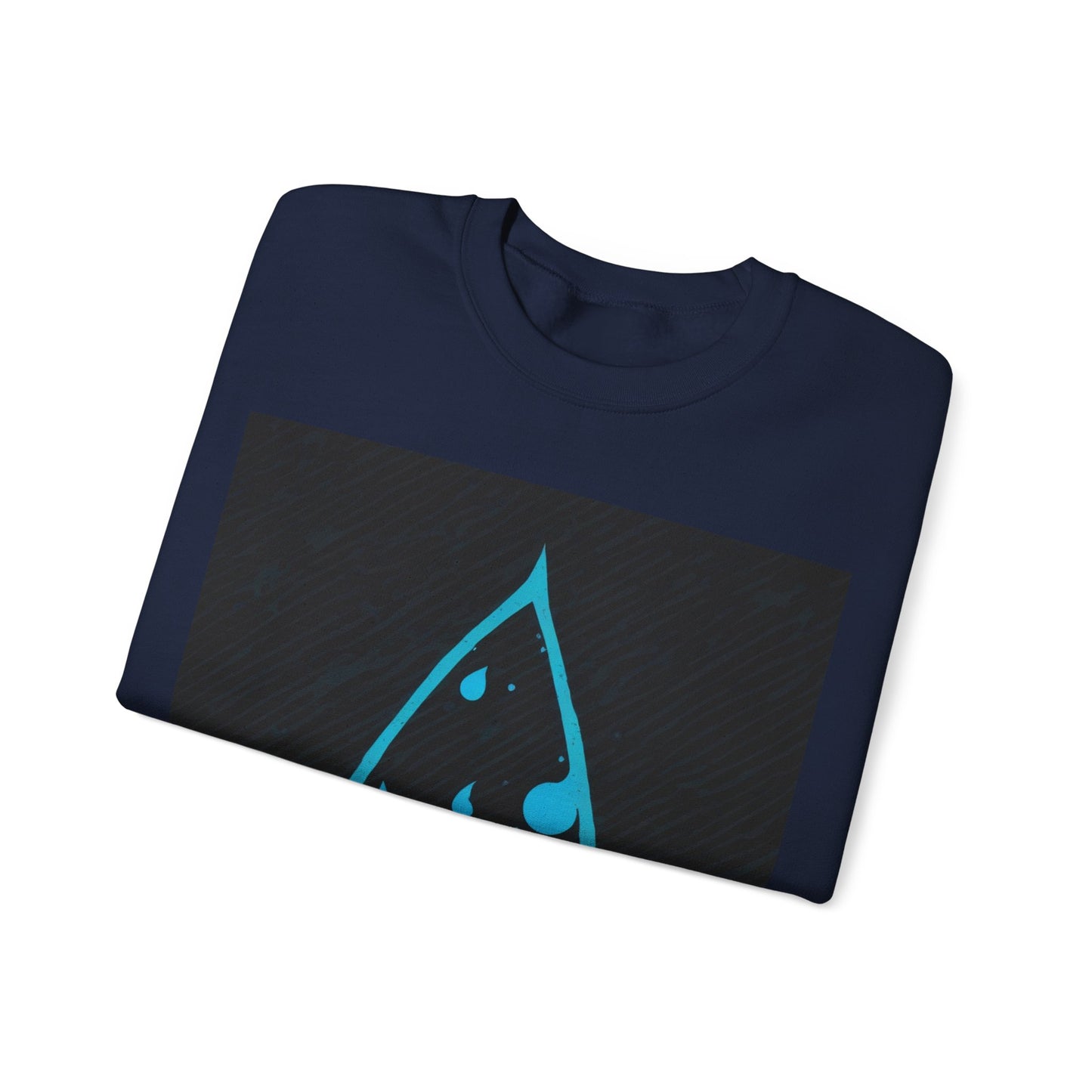 boostlete-iron-intent-icon-water-grainy-vector-0762 — Unisex Heavy Blend Crewneck (G18000)