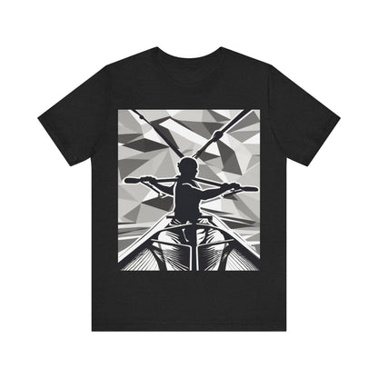 boostlete-am-crew-scene-rower-outline-geometric-0060 — Unisex Jersey Short Sleeve (B+C 3001)