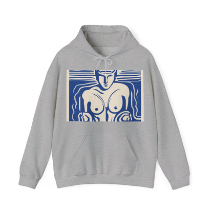 boostlete-boost-mode-icon-swimmer-motion-vector-0062 — Unisex Heavy Blend Hooded Sweatshirt (Gildan)