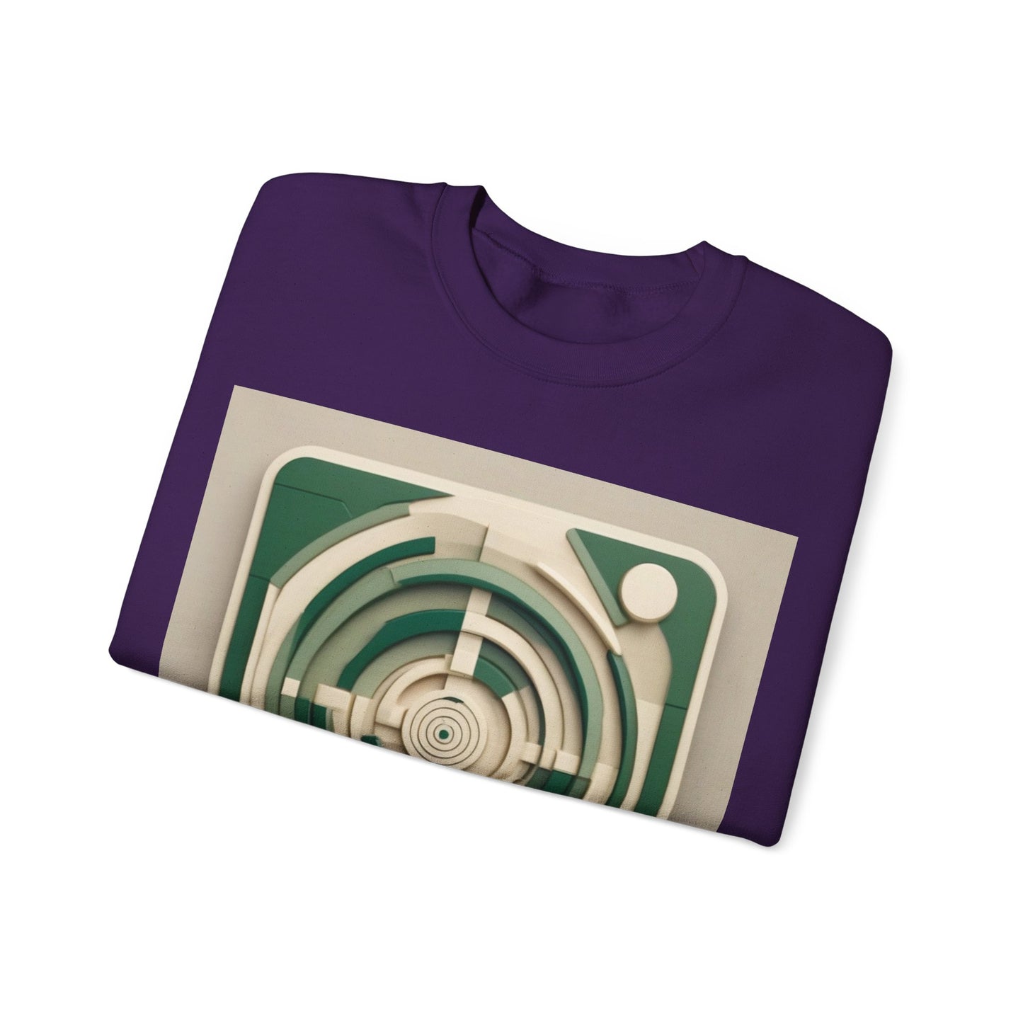 boostlete-mile-by-mile-icon-target-3d-modern-0306 — Unisex Heavy Blend Crewneck (G18000)