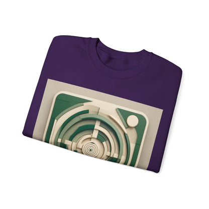 boostlete-mile-by-mile-icon-target-3d-modern-0306 — Unisex Heavy Blend Crewneck (G18000)