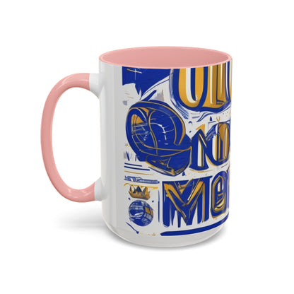 boostlete-am-crew-type-own-the-morning-outline-over-solid-vector-0429 — Accent Mug 11/15oz