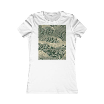 boostlete-rise-grind-pattern-topographic-modern-0403 — Women's Favorite Tee (B+C 6004)
