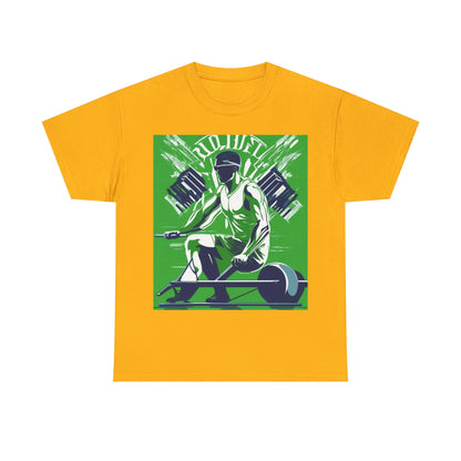 boostlete-am-crew-scene-rower-grainy-bold-0172 — Unisex Heavy Cotton Tee (Gildan 5000)