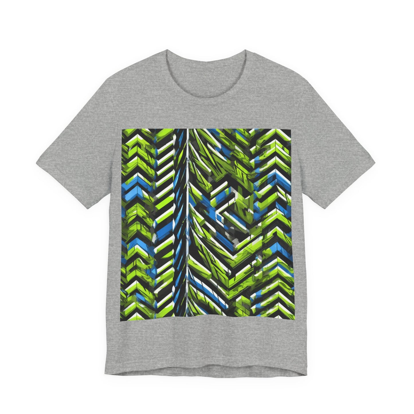 boostlete-rise-grind-pattern-chevron-isometric-0195 — Unisex Jersey Short Sleeve (B+C 3001)