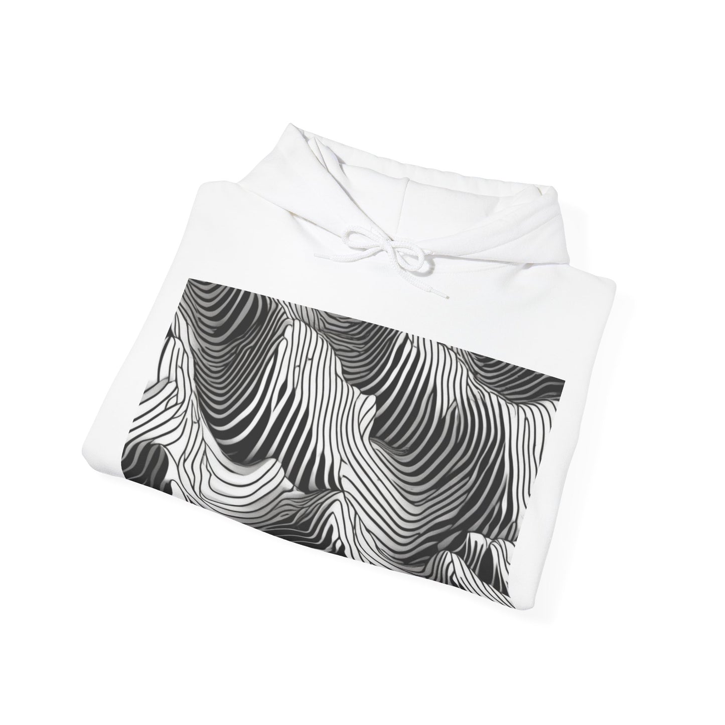 boostlete-field-day-pattern-topographic-isometric-0211 — Unisex Heavy Blend Hooded Sweatshirt (Gildan)