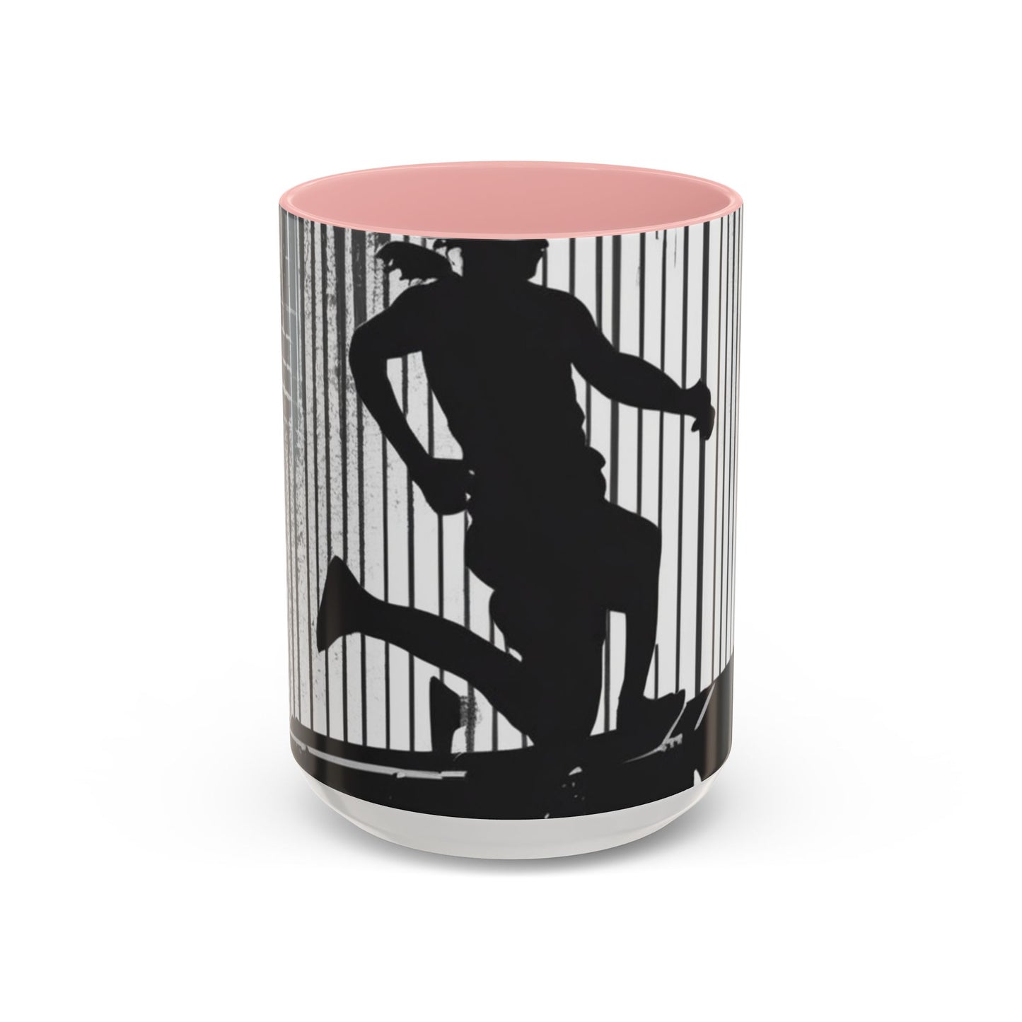 boostlete-am-crew-scene-hurdler-halftone-badge-0956 — Accent Mug 11/15oz
