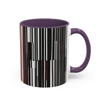 boostlete-am-crew-pattern-barcode-athletic-0911 — Accent Mug 11/15oz