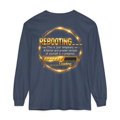 Rebooting Loading Graphic Long Sleeve T-Shirt
