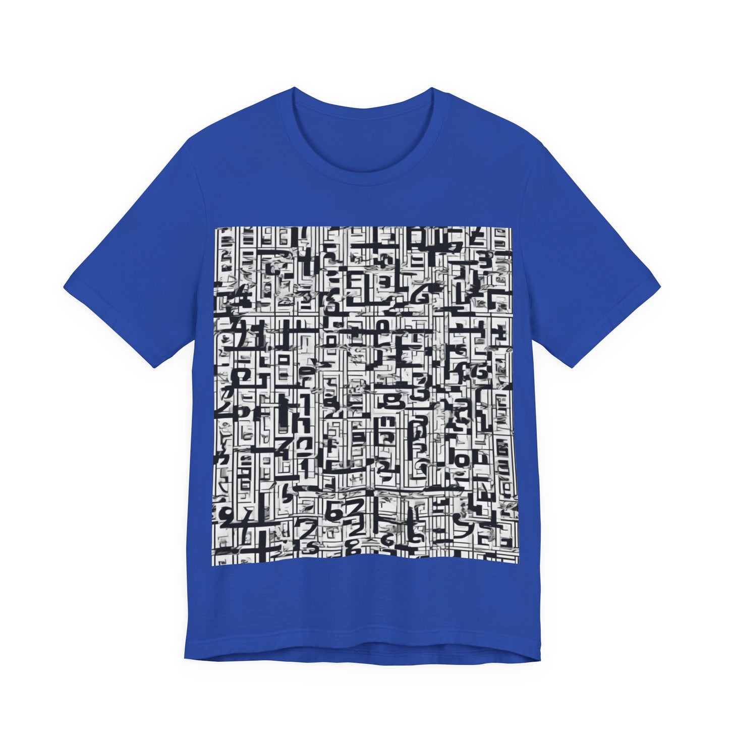 boostlete-boost-mode-pattern-plate-number-engraved-0103 — Unisex Jersey Short Sleeve (B+C 3001)