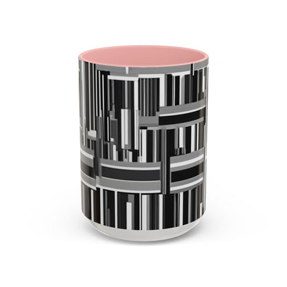 boostlete-recovery-progress-pattern-barcode-isometric-1023 — Accent Mug 11/15oz