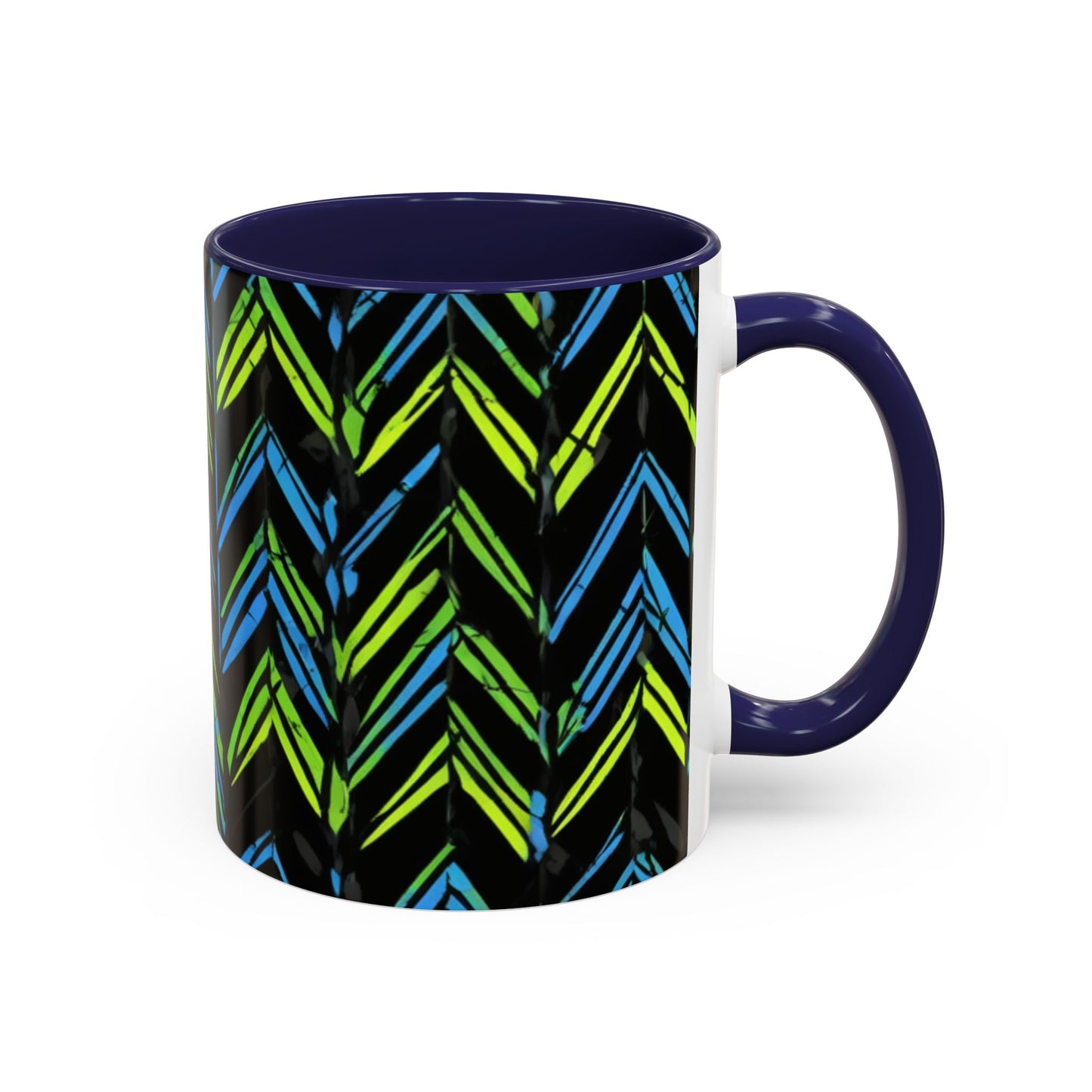 boostlete-mile-by-mile-pattern-chevron-monoline-0051 — Accent Mug 11oz/15oz