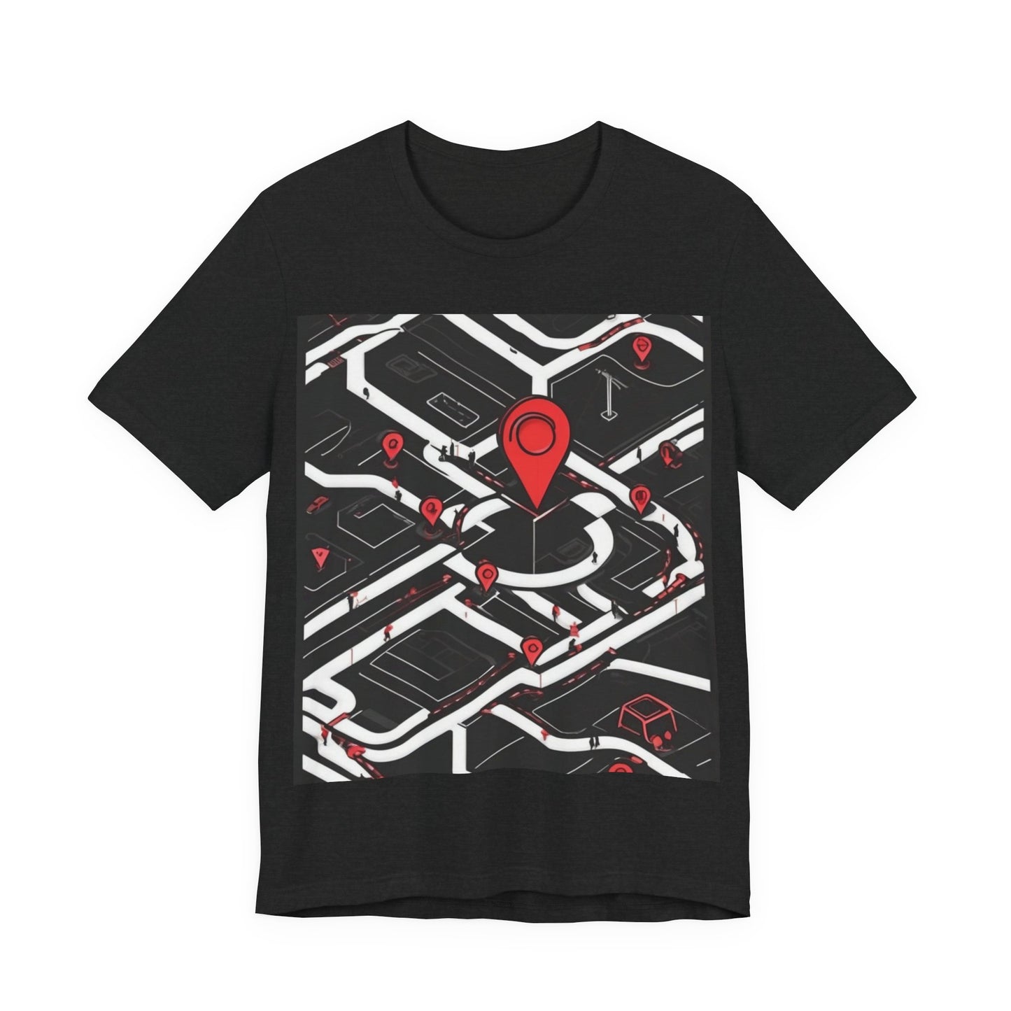 boostlete-am-crew-icon-map-matte-isometric-0094 — Unisex Jersey Short Sleeve (B+C 3001)